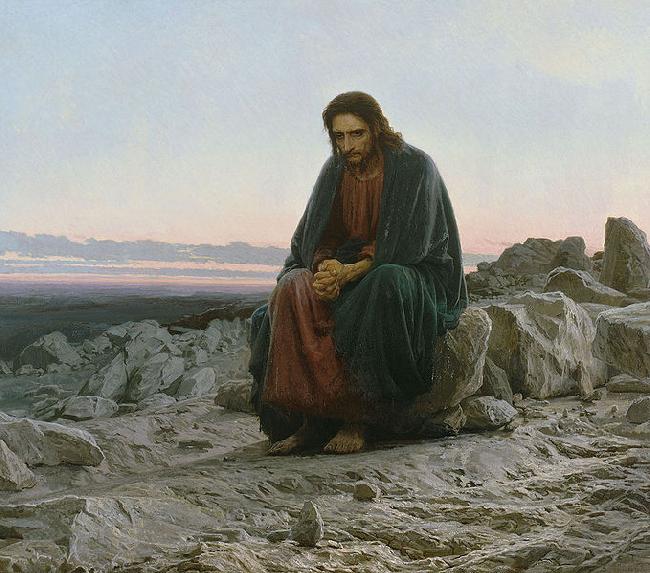 Ivan Kramskoi Christ in the desert,